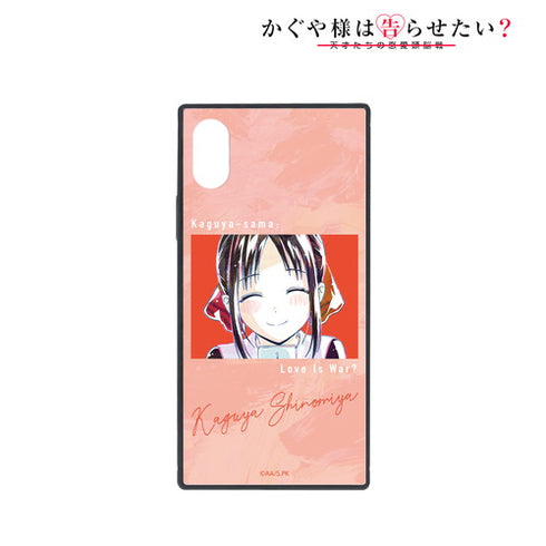 『かぐや様は告らせたい?~天才たちの恋愛頭脳戦~』四宮かぐや Ani-Art スクエア強化ガラスiPhoneケース